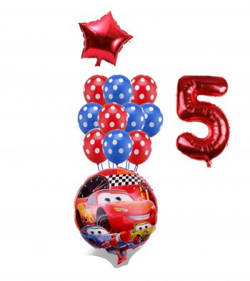 BalloonyFly Cars Balloons,McQueen Party Decoration,Birthday Girl or Boy,Race,Racing Birthday Theme,Tableware,Bouquet,Gift,