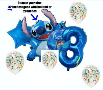 BalloonyFly ship today,Stitch birthday party decoration, Lilo and Stitch,Stitch Balloons,Bouquet,Psrty Theme,Birthday Tableware,Supples,Gift